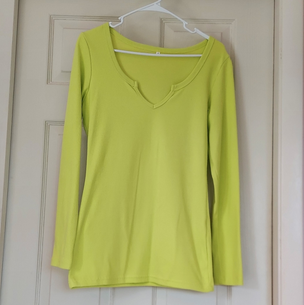 Neon Yellow Long Sleeve